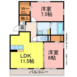 ノワール北島の物件間取画像